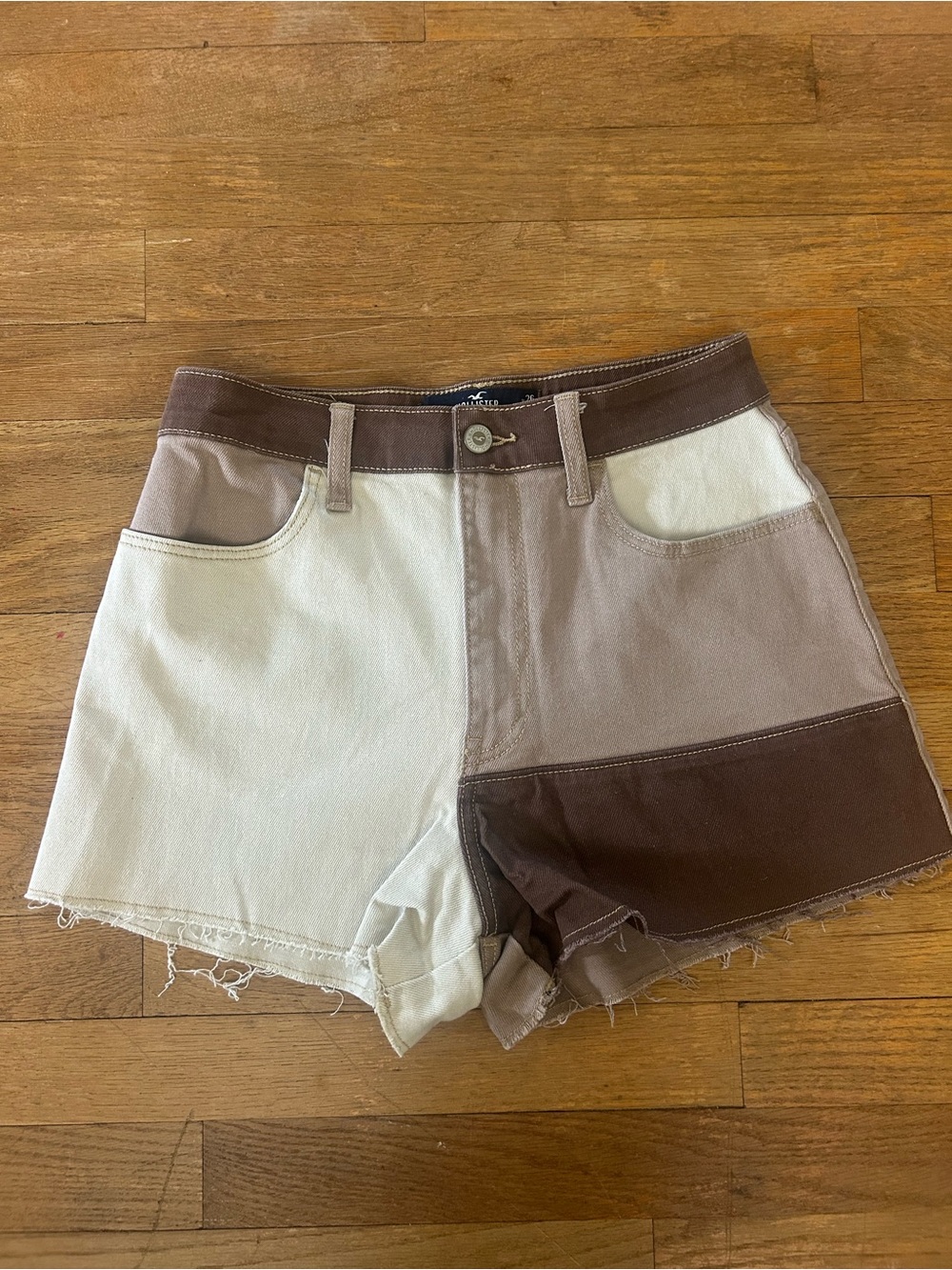 Color-Block High Rise Women’s Shorts